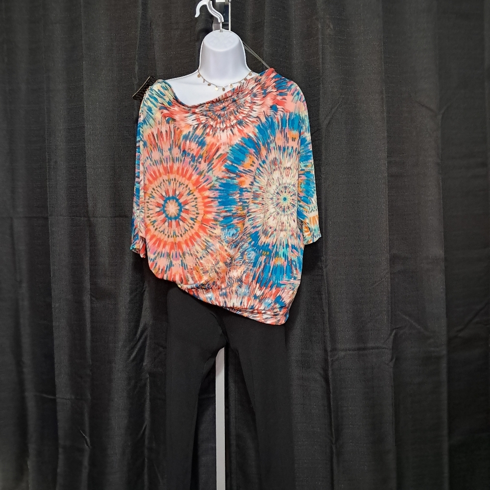 Colorful Tie-Dye Women's Top